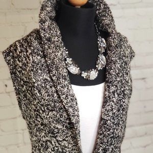 Black and White Sweater Vest